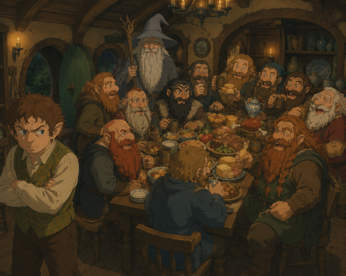 The surprise party